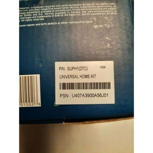 Sirius Satellite Radio XM Dock & Play Home Kit Model XADH1 NEW OPEN BOX - Picture 2 of 2